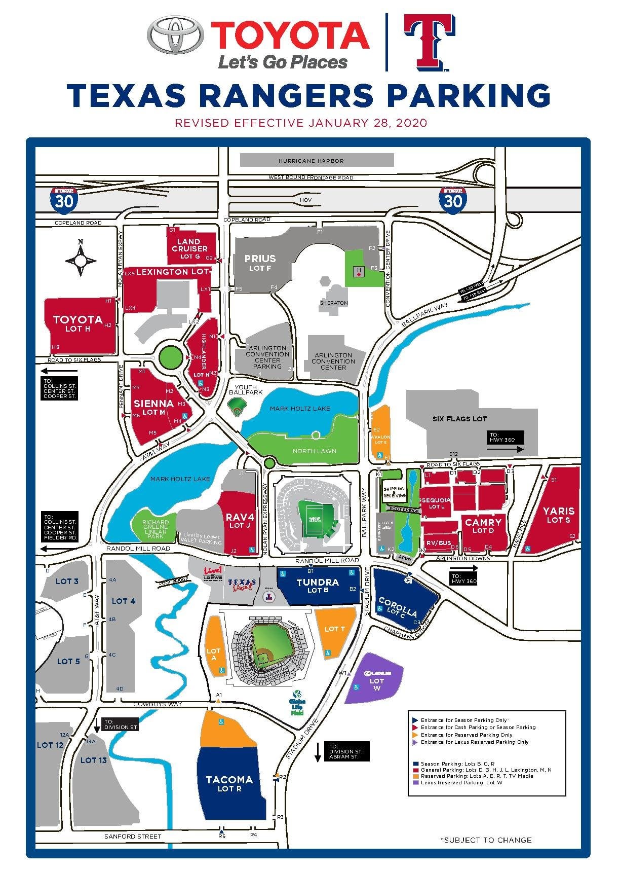 Texas Ranger Parking Map: Simple Tips to Park Like a Pro and Avoid the Hassle!