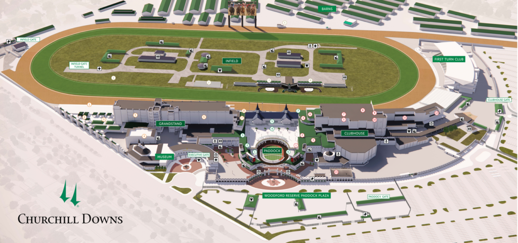 How to find your way using a map Churchill Downs a simple guide for visitors