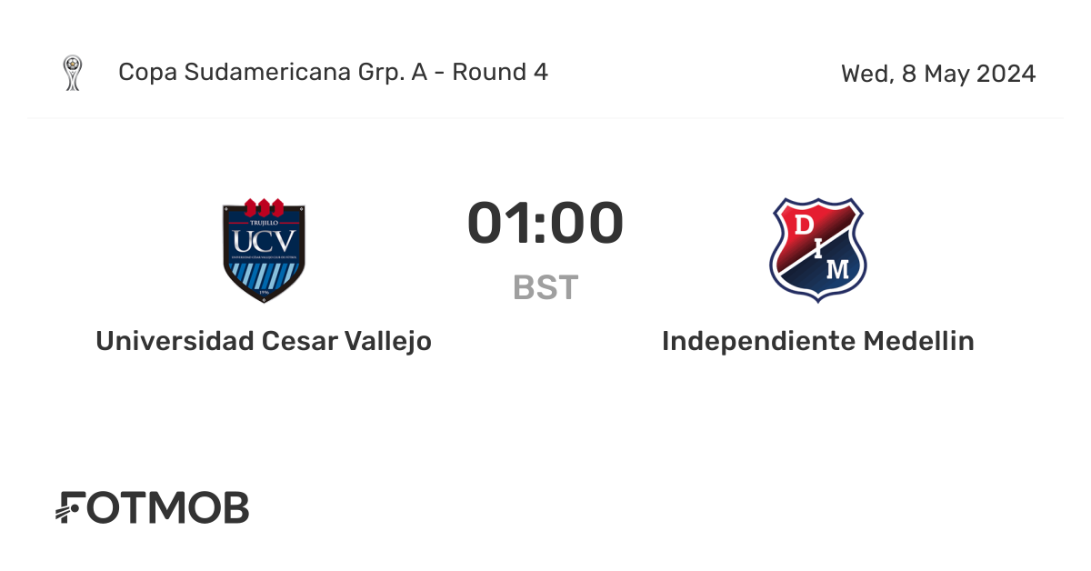 César Vallejo vs. Medellín: Head-to-Head Record and Latest Team News!