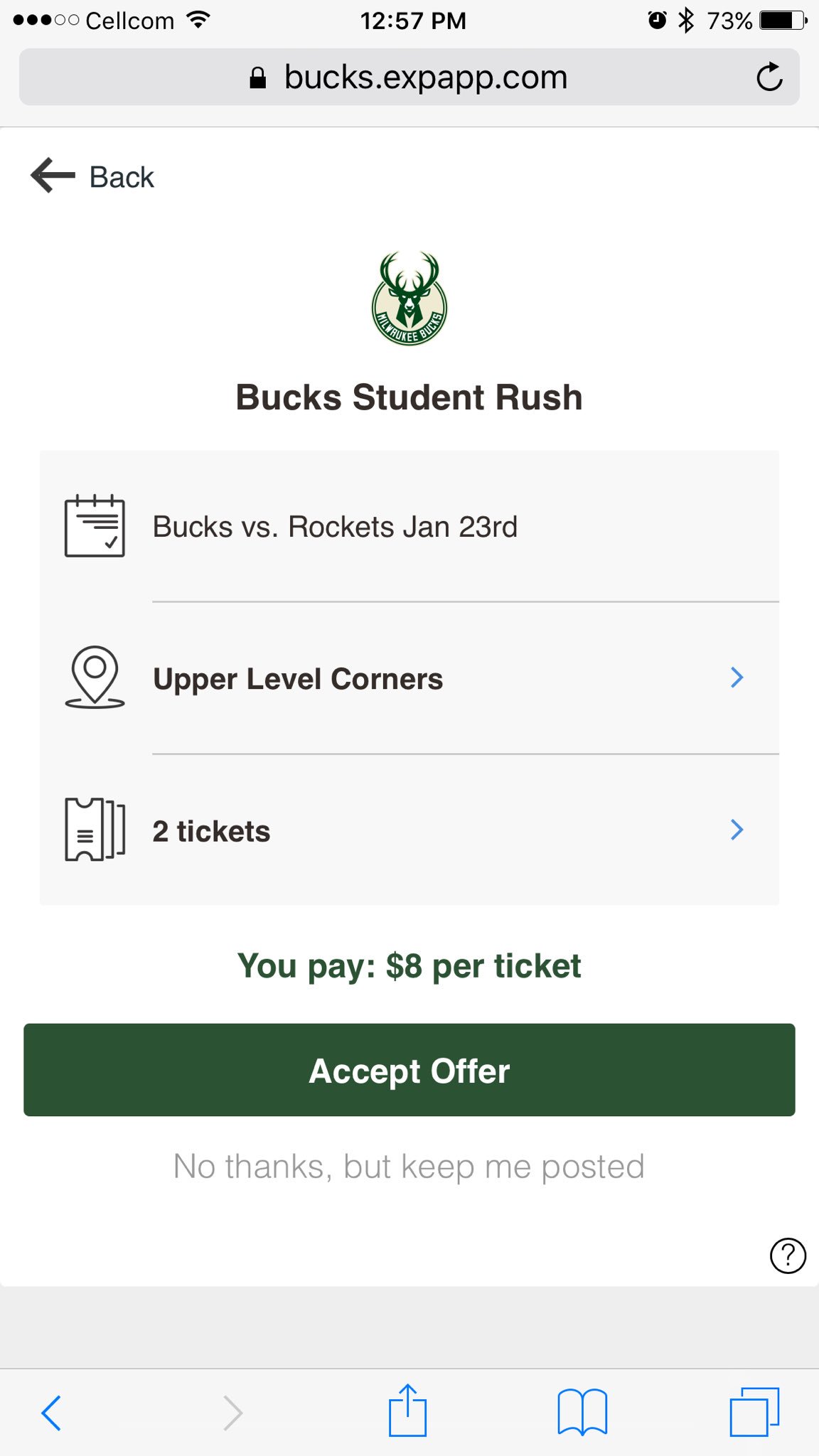 Bucks Student Rush Tickets The Best Way to Save Big Money