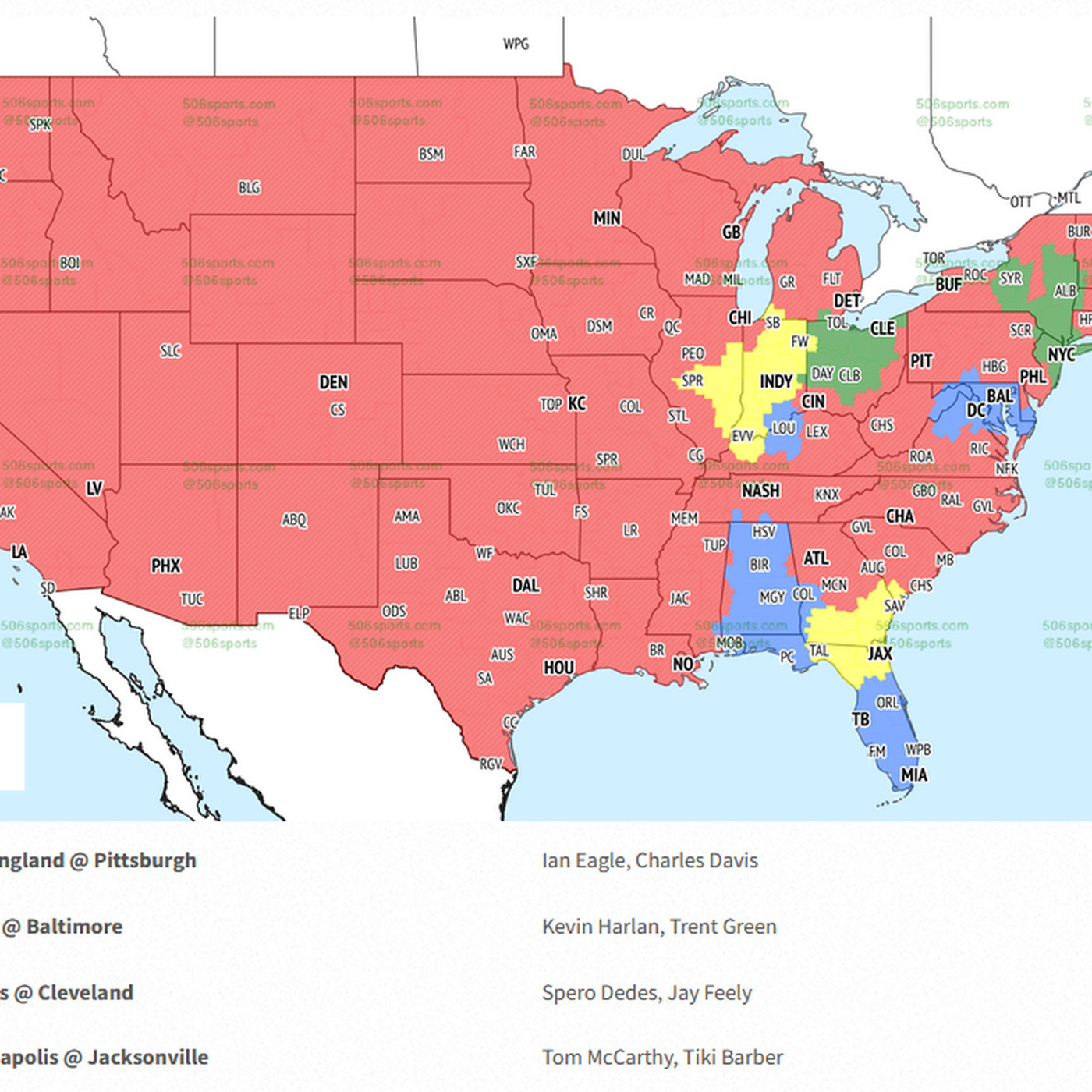 NFL Week 2 TV Map: Find Out Where to Watch Every Game This Weekend Easily.