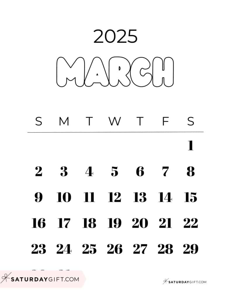 March Calendar: Free Printable Templates & Cute Designs!