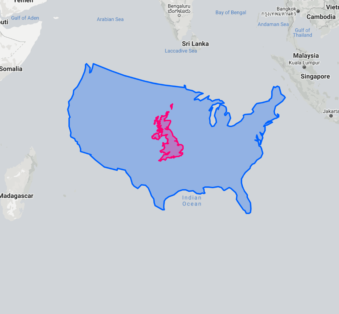 Is England Tiny? How Big Is England Compared to the United States