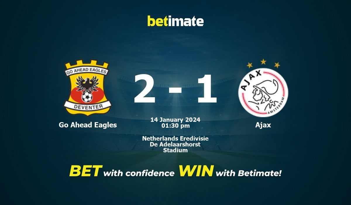 Betting Tips for Go Ahead Eagles vs Ajax? Odds and Analysis!