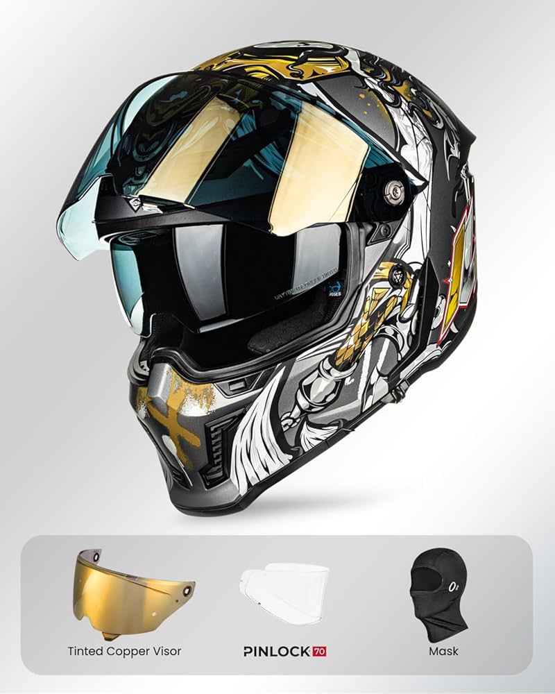 Gold Motorcycle Helmet: Ride in Style - Buyers Guide.