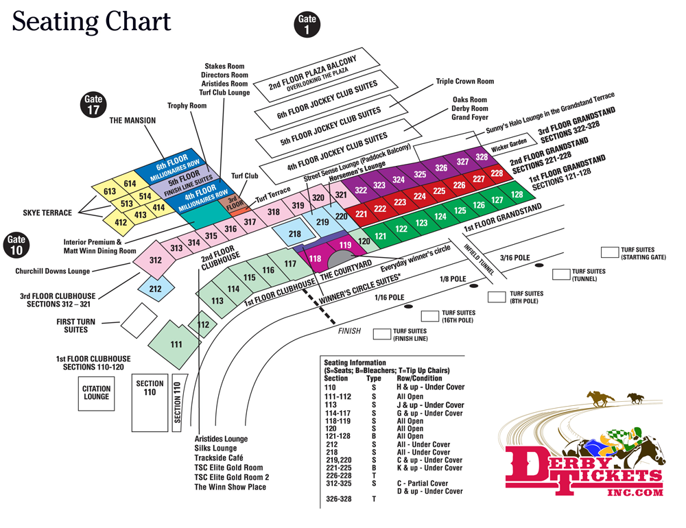 Looking for seats? Use our Churchill Downs Seating Map.