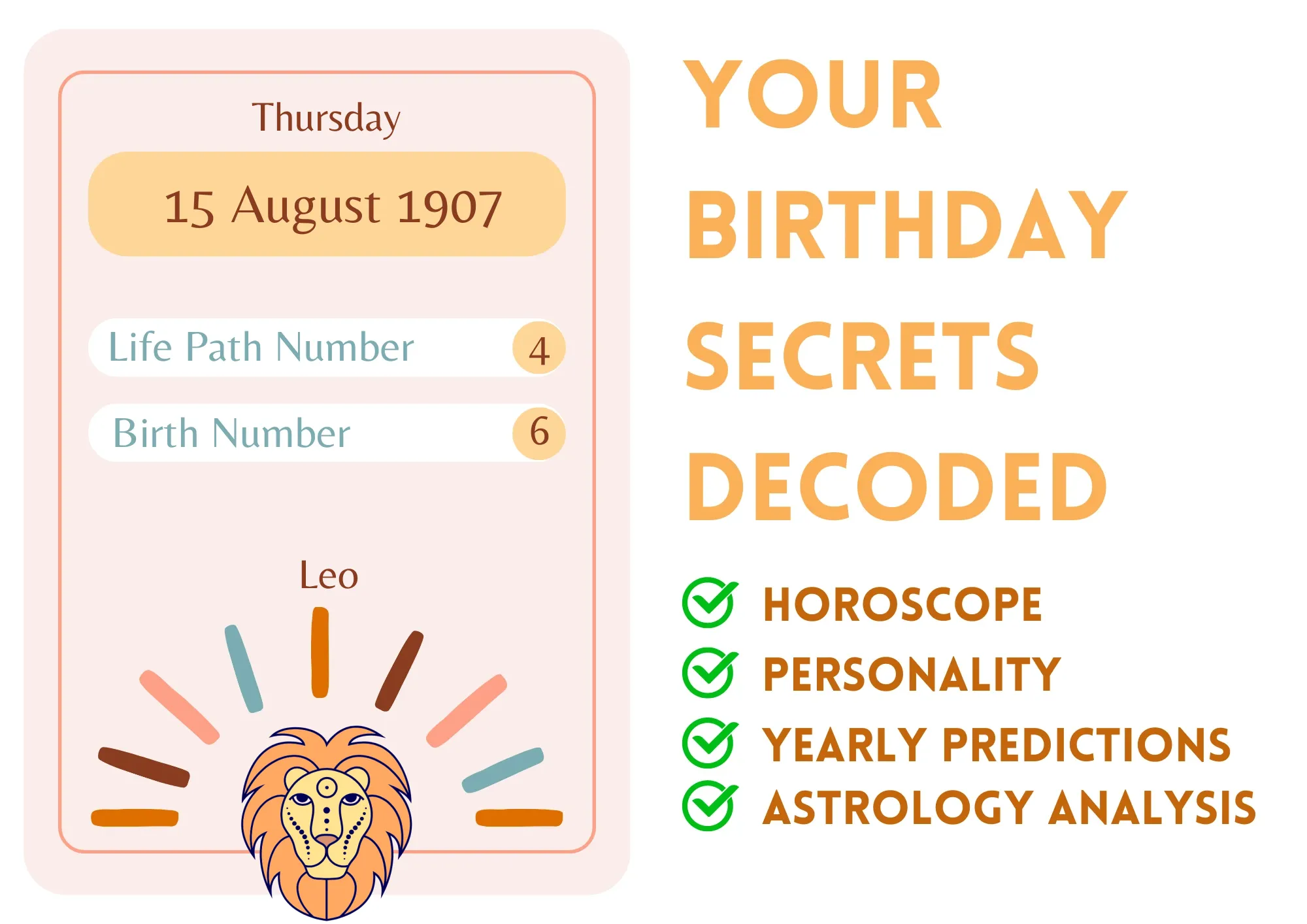 August 15 Birthday Personality: Are You a Typical Leo, Check here.