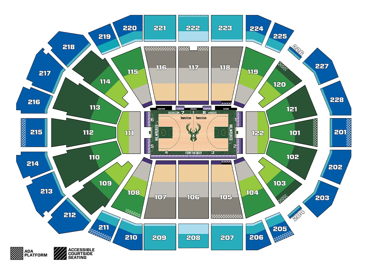 Where to Sit at a Bucks Game? Check Out the Bucks Seating Chart!
