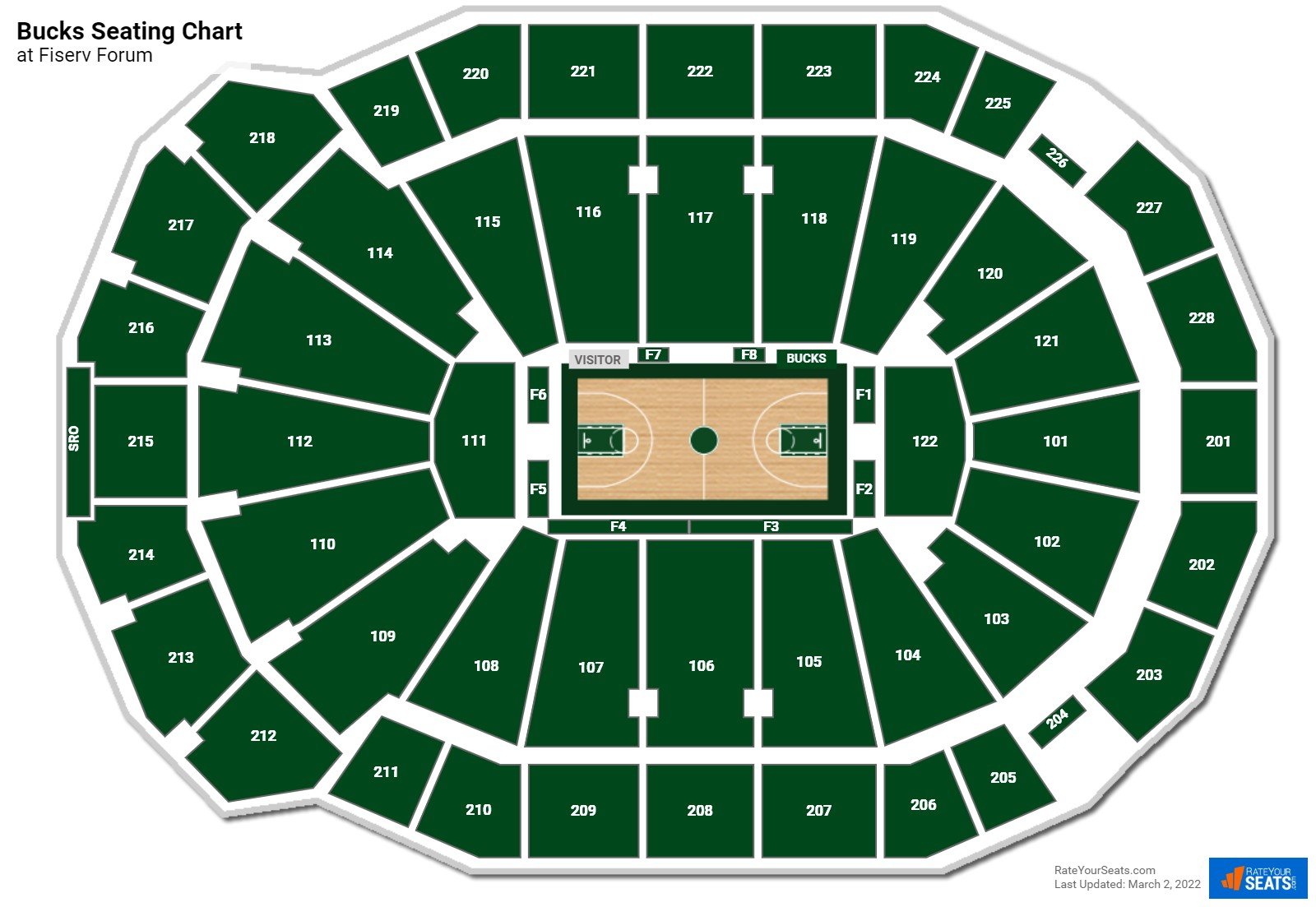 Where to Sit at a Bucks Game? Check Out the Bucks Seating Chart!