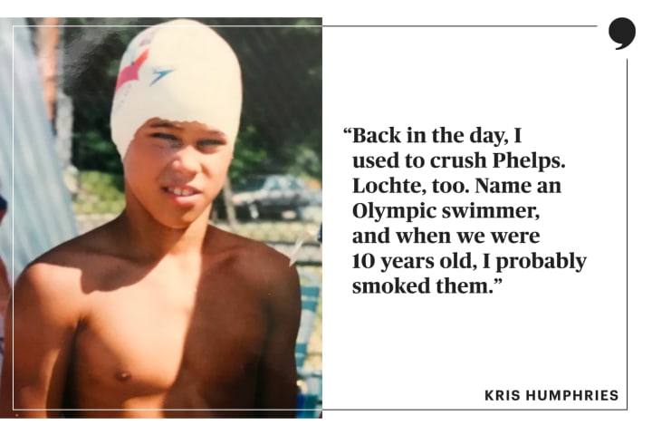 Before the NBA:The kris humphries swimmer Story everyone forget.