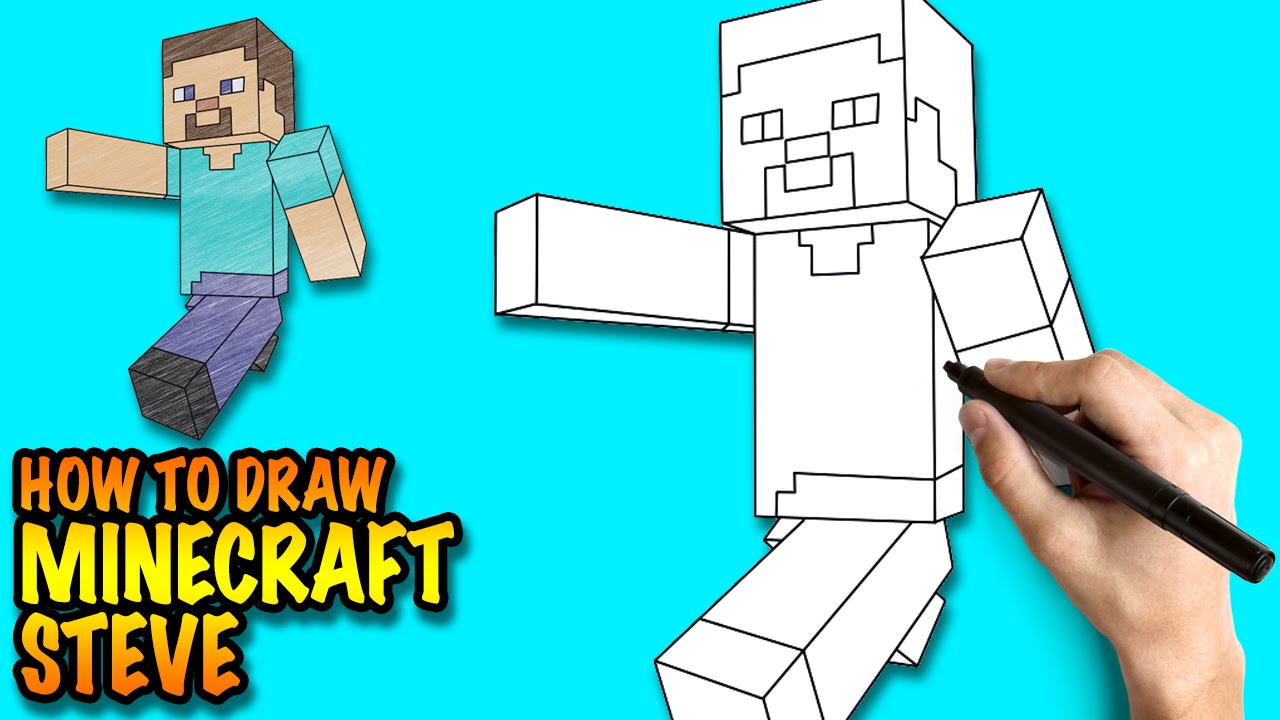 How to Draw Steve Step by Step: The Ultimate Drawing Tutorial.