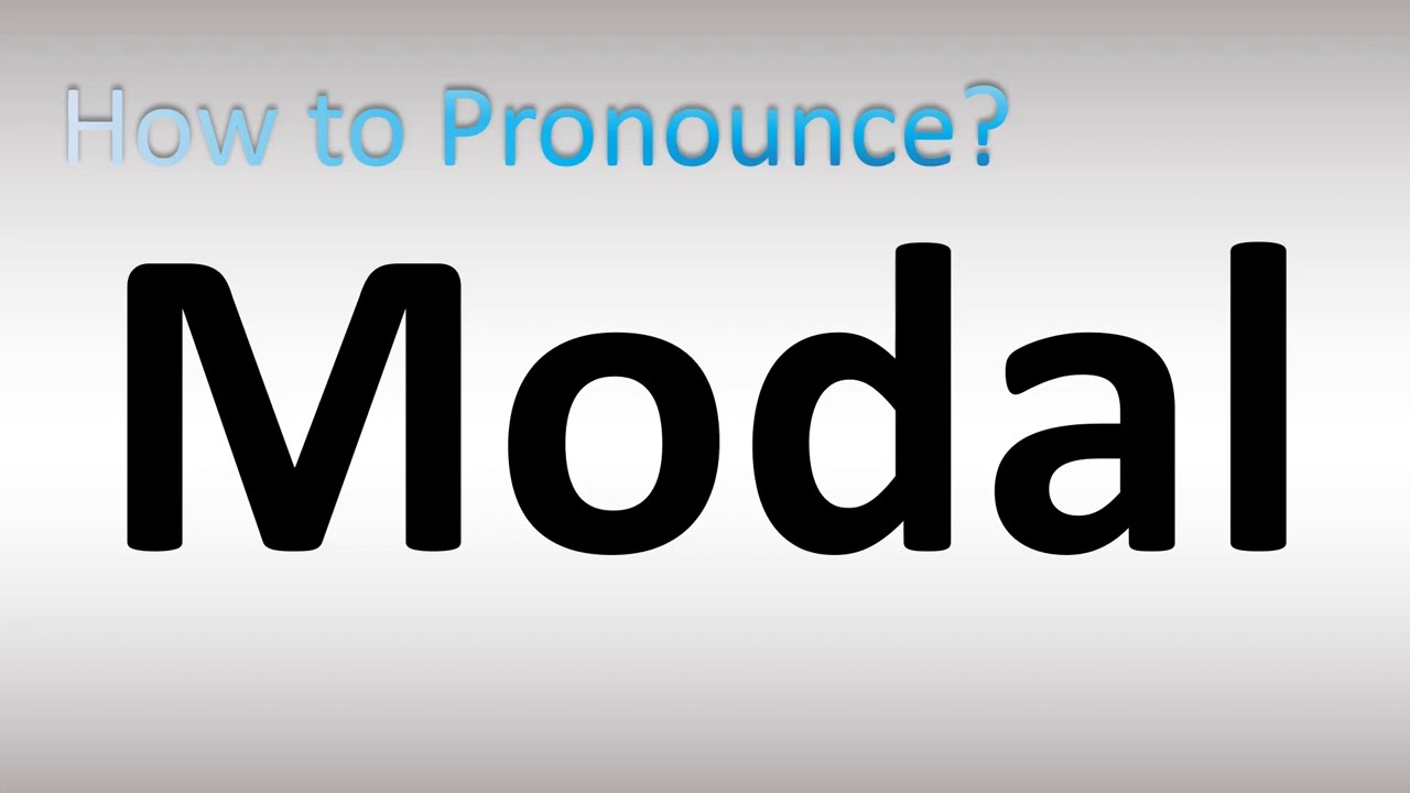 Modal Pronunciation: Easy Tips and Tricks for Clear English!