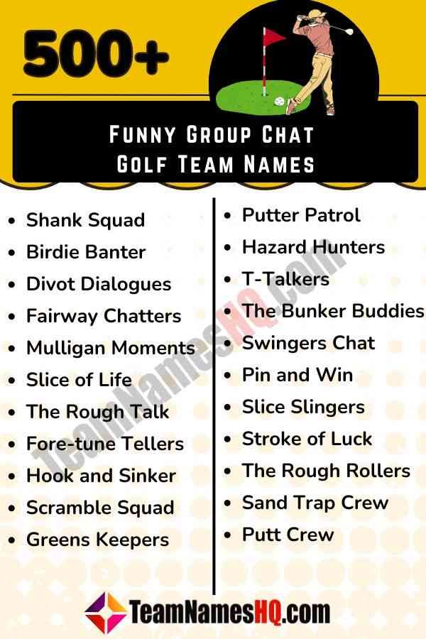 Golf Team Names (Clever & Unique Ideas for 2024).