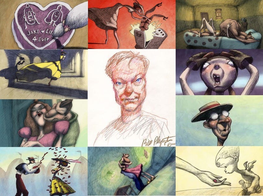 jeff plympton: Independent Animator,find his best work.