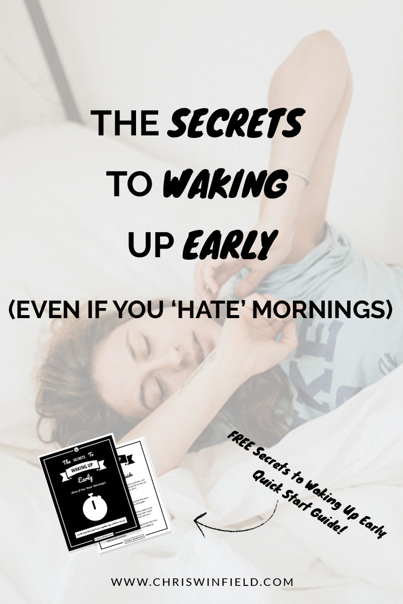 Is o how i hate to get up in the morning your daily thought? Find out how you can actually enjoy waking up.
