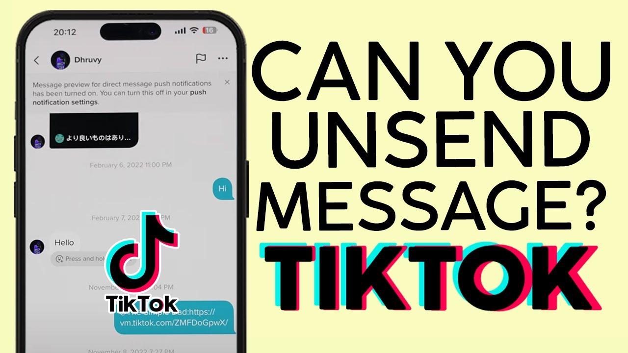 Guide: How to Unsend a Message on TikTok App