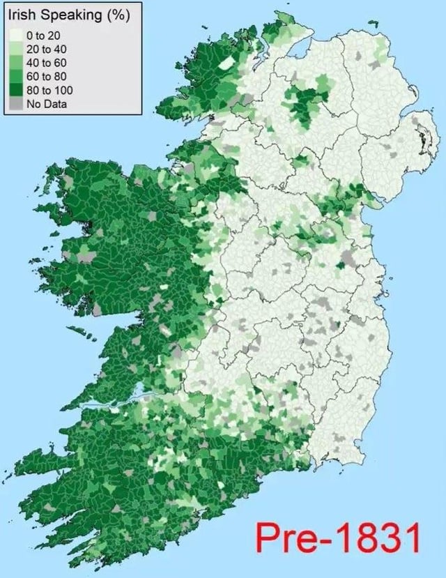 How common is Irish for Ireland now? Find out where people still speak the language.
