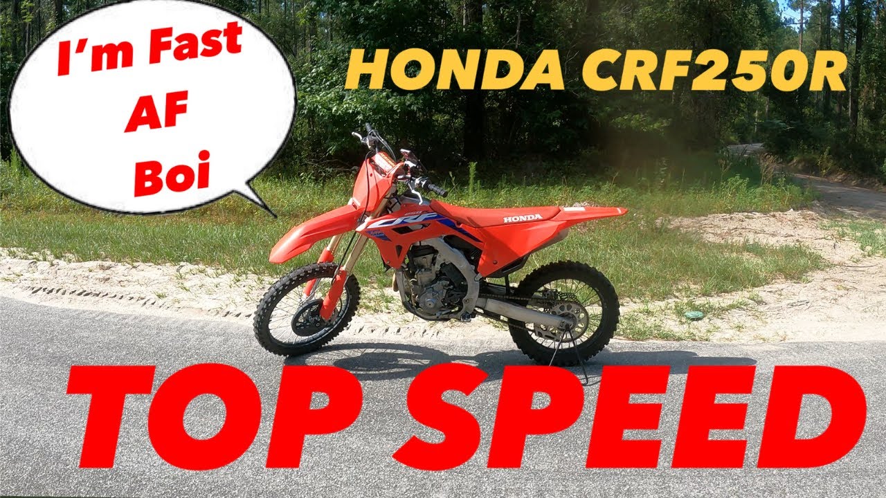 Honda CRF250R Top Speed: How Fast Can It Really Go?