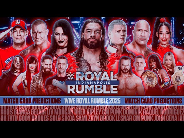 Get Ready: WWE Royal Rumble 2025 Match Card Predictions & More