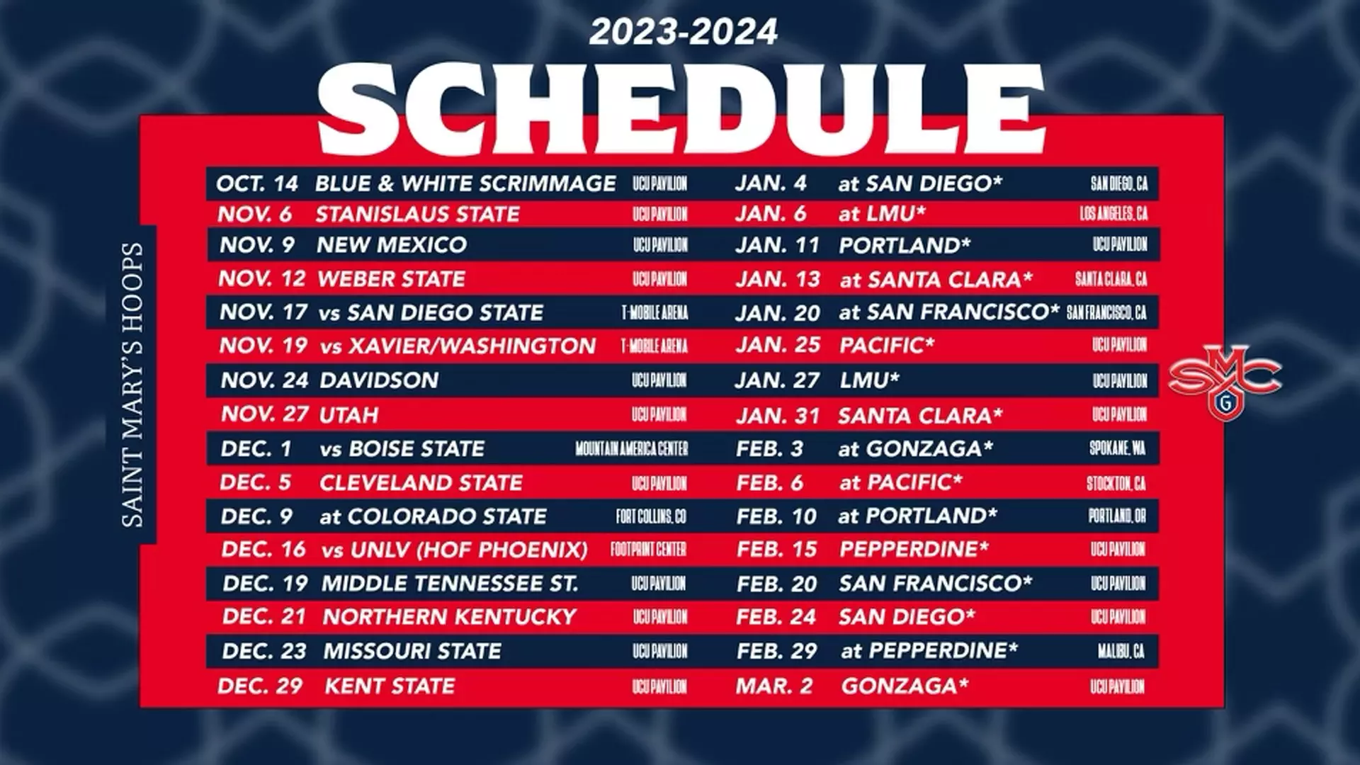 Where can I find the latest St. Marys BB game schedule? Get all the dates and locations right here.