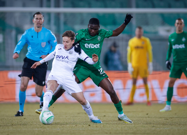 What was the Anderlecht vs Ludogorets score? Get the final match result and details.
