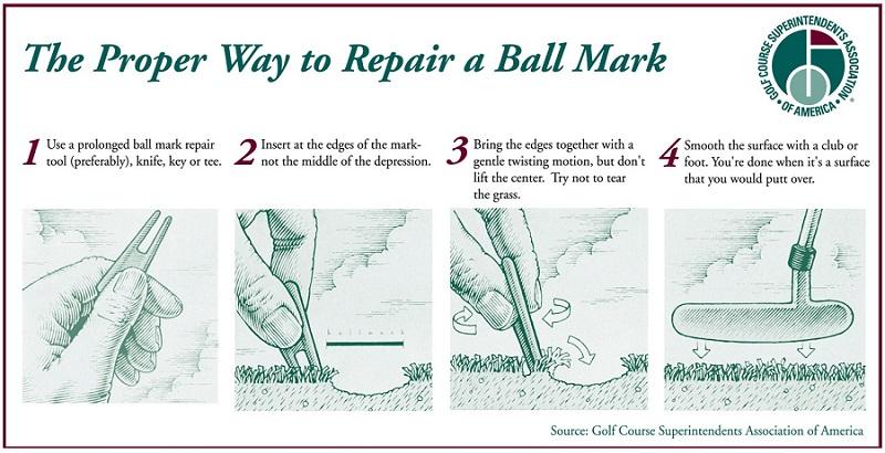 How do you fix a divot in golf? Learn the easy steps for course care.