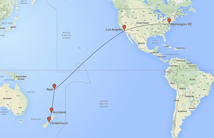 How far is Fiji from New Zealand? Find the exact flight distance Fiji to New Zealand easily.